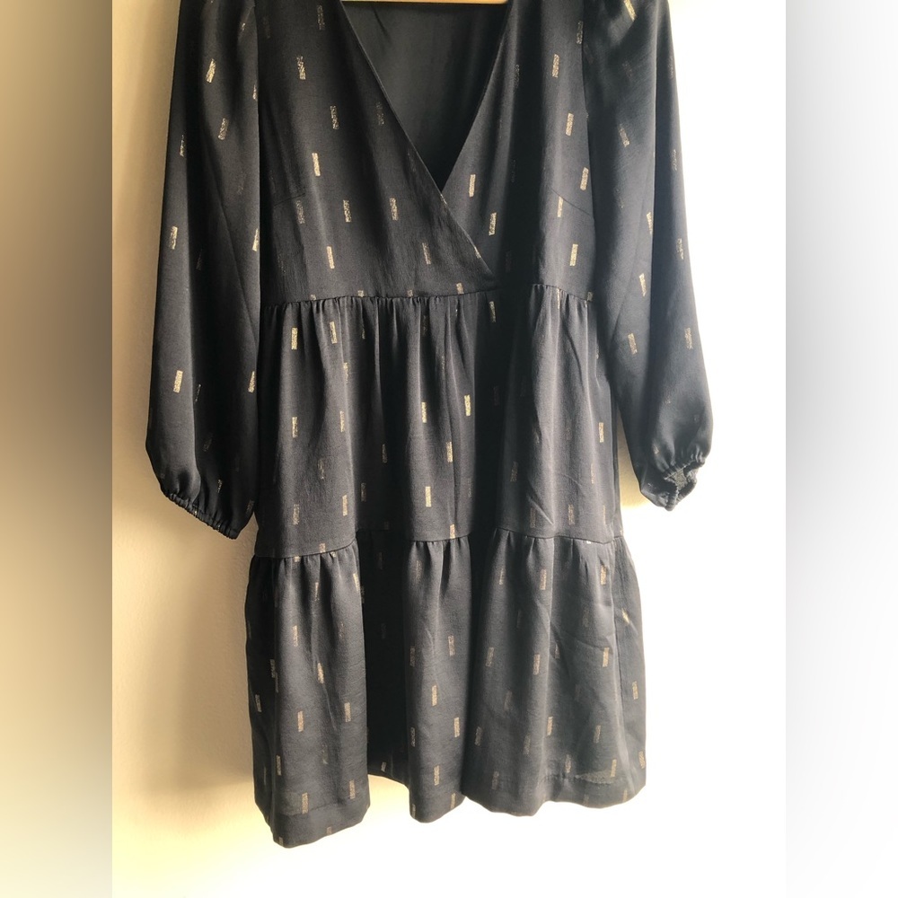 Madewell Women’s Mid Long Sleeve Pockets Black Dress Size XS - Picture 6 of 16